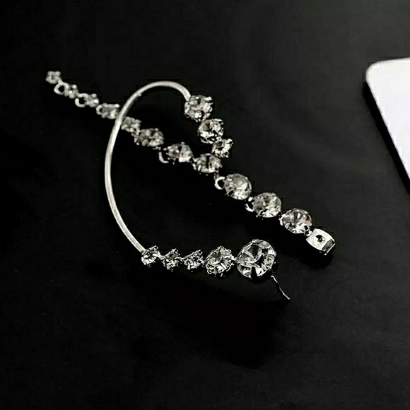 💋FLASHBUY HANGING RHINESTONE CUFF EARRING!!! - Picture 5 of 7